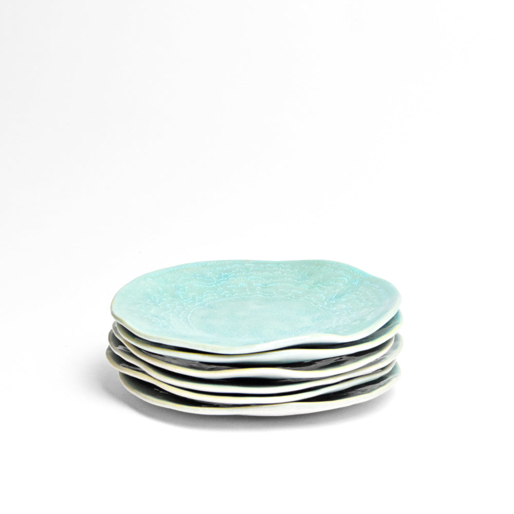 Plato Onda Pequeño | verde agua