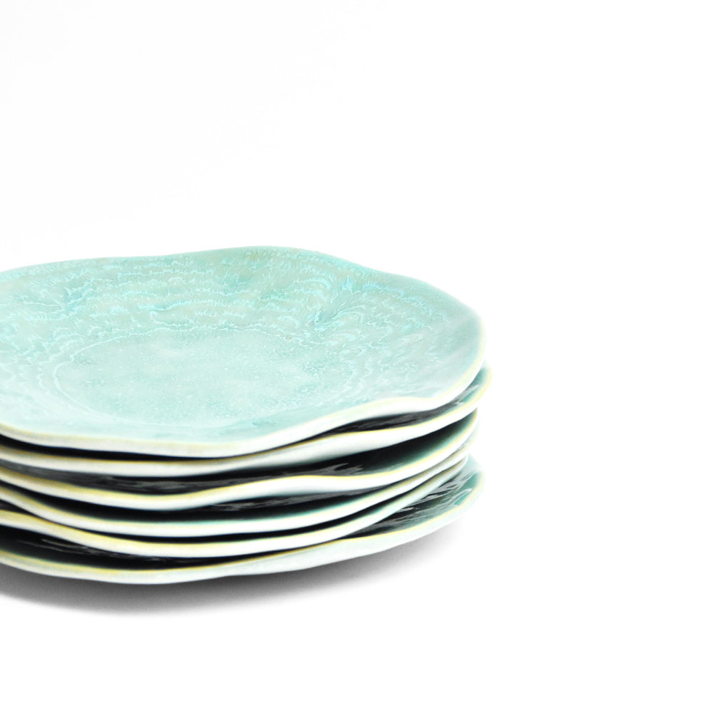 Plato Onda Pequeño | verde agua