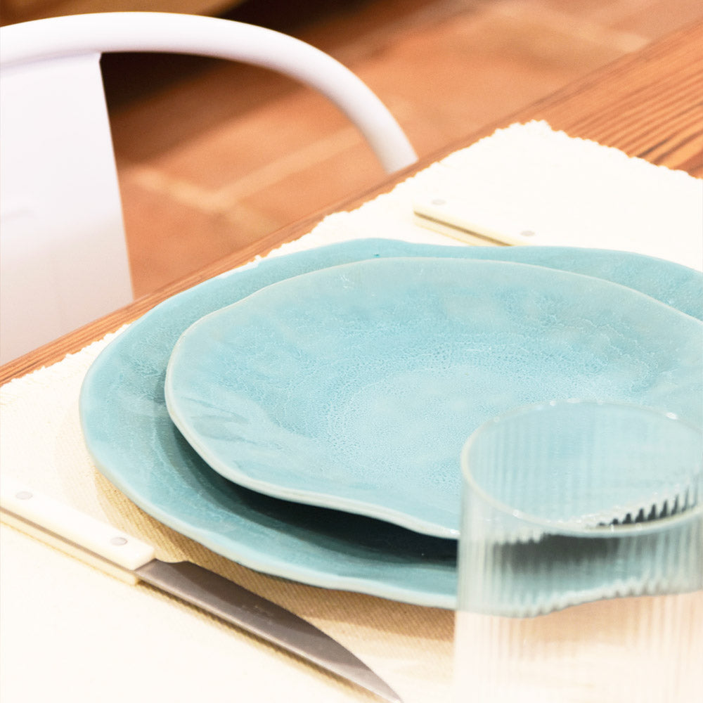 Plato Onda Pequeño | verde agua