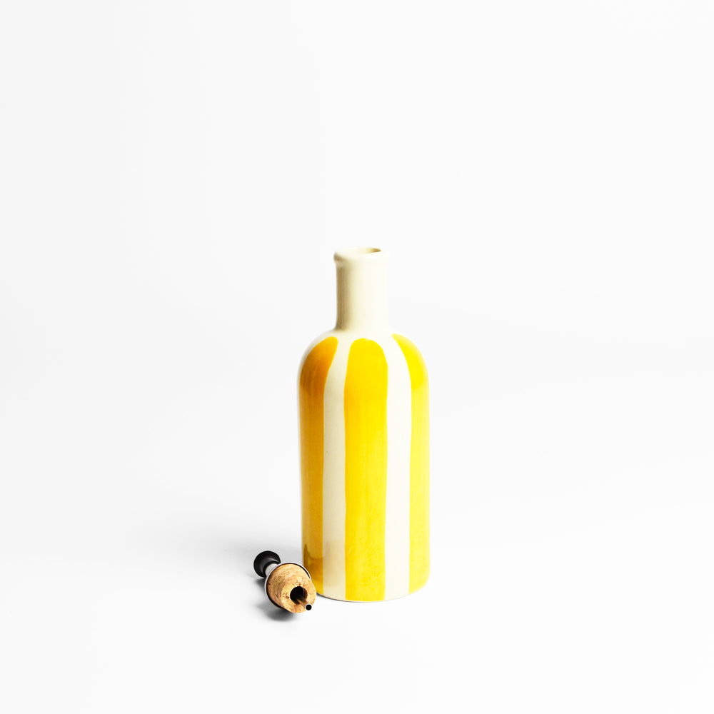 Botella de aceite pequeña - Linhas amarillas