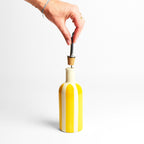 Botella de aceite pequeña - Linhas amarillas