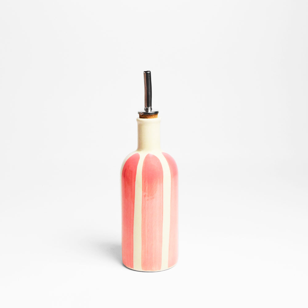 Small Oil Bottle - Pink Linhas
