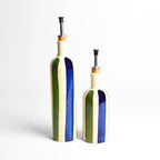 Oil Bottle - Blue & Green Linhas