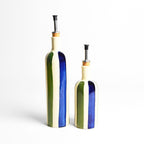 Botella de aceite pequeña | Linhas azules y verdes