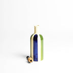 Botella de aceite pequeña | Linhas azules y verdes