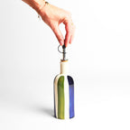 Botella de aceite pequeña | Linhas azules y verdes