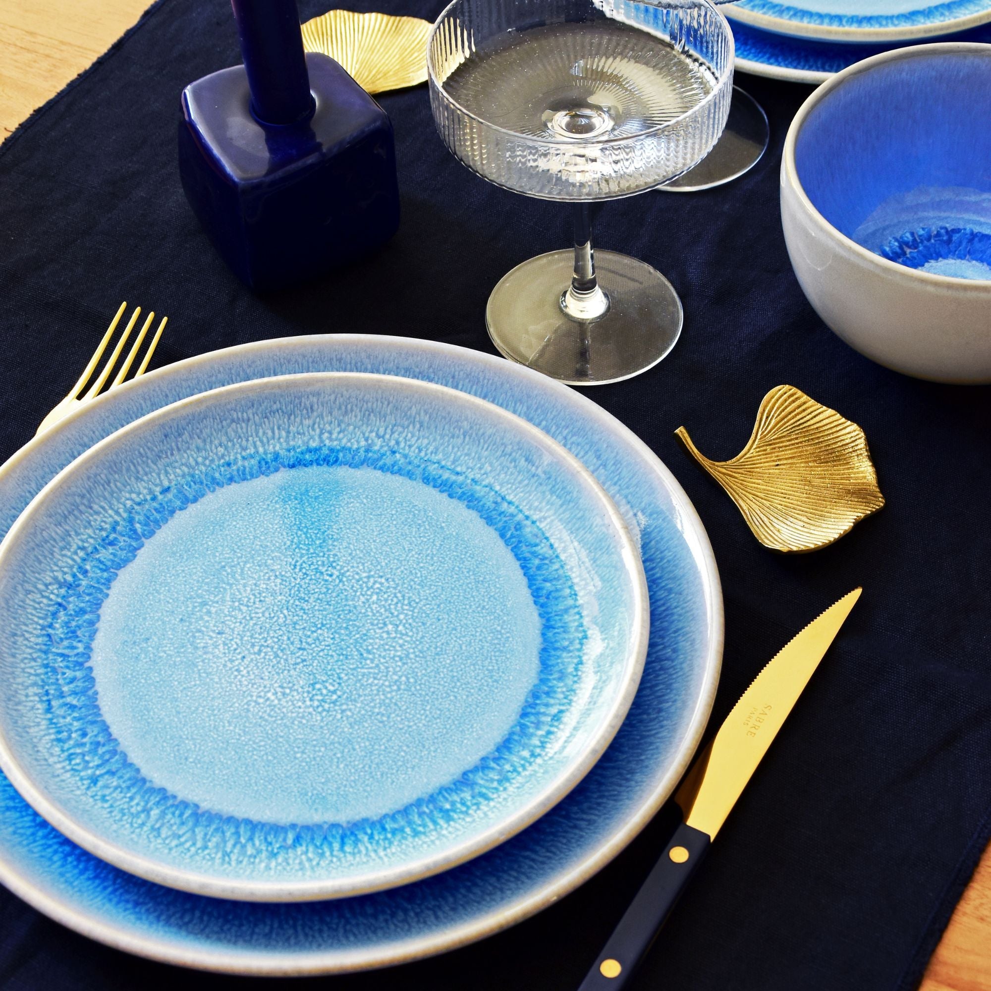 Small Plate - Mineral Blue