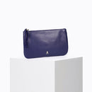 Petite Pochette Grainé Marine