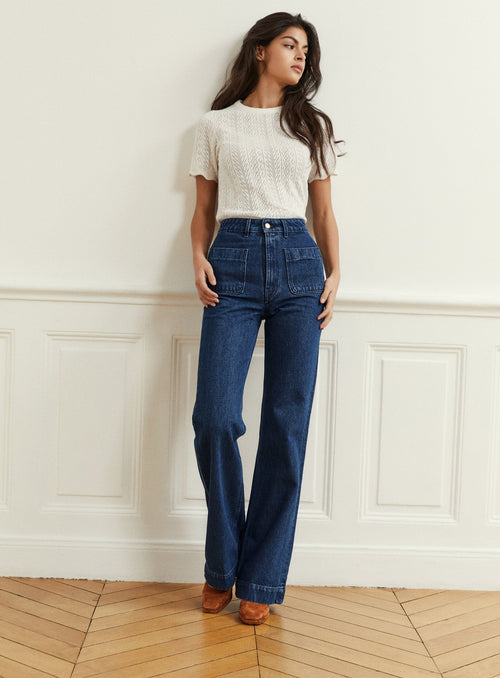 Petra Flared Jeans - Blue