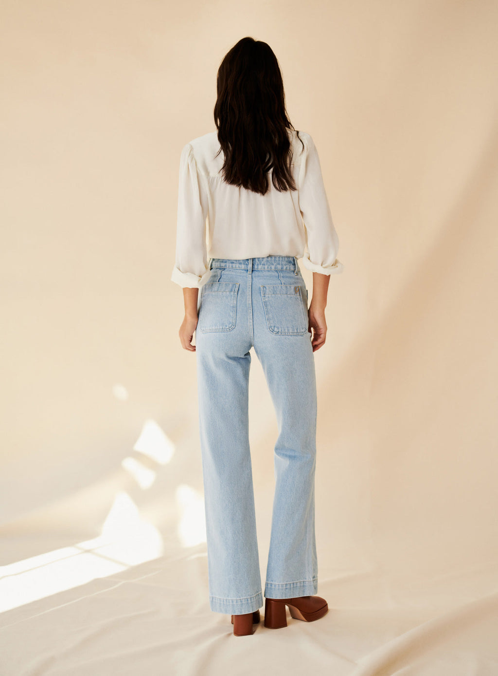 PETRA SKY BLUE EVASE JEANS PETITE MENDIGOTE