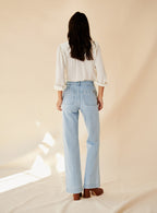 PETRA SKY BLUE EVASE JEANS PETITE MENDIGOTE
