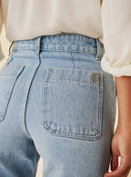 PETRA SKY BLUE EVASE JEANS PETITE MENDIGOTE