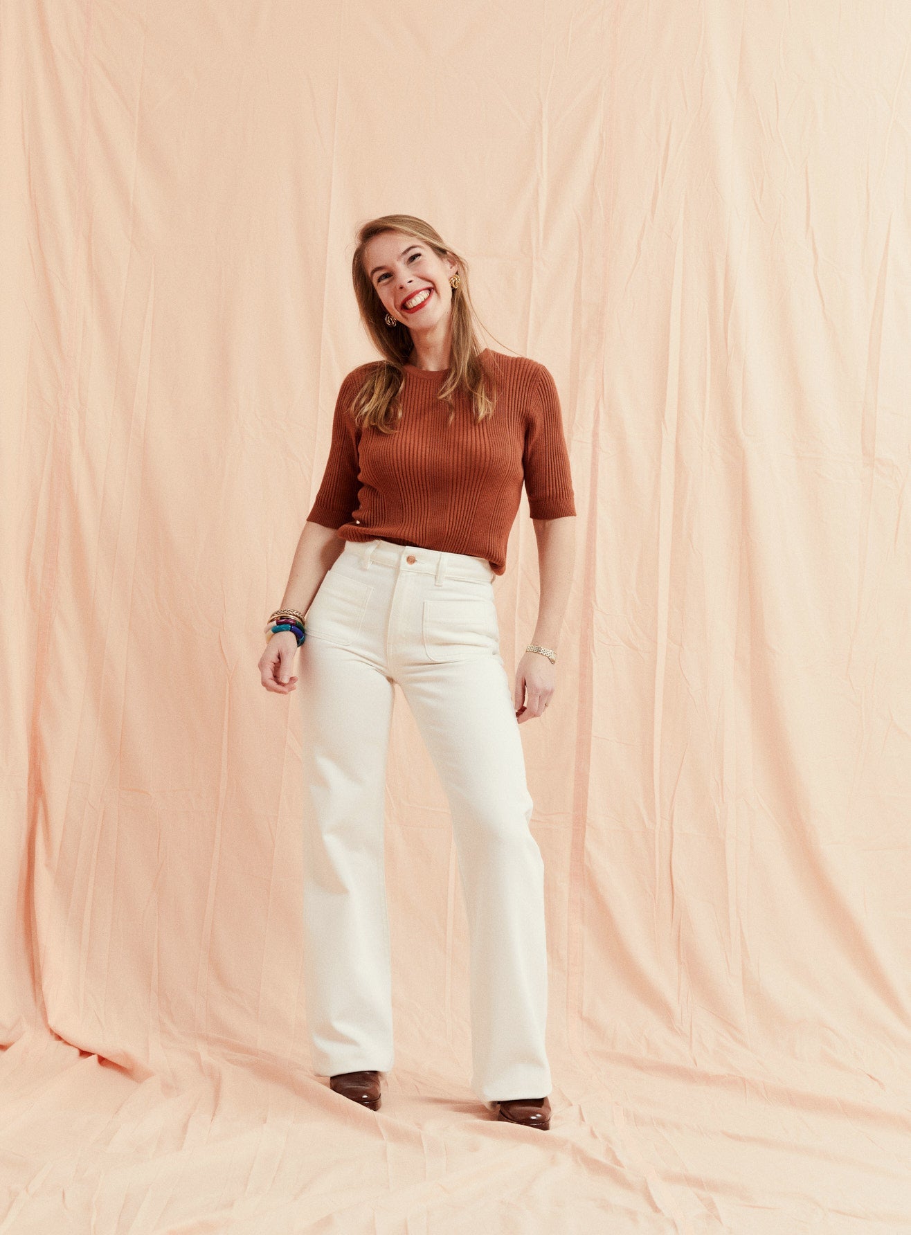PETRA WHITE EVASE JEANS PETITE MENDIGOTE
