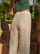 PANTALON CROCHET BLANC PETUNIA PETITE MENDIGOTE
