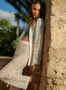 PANTALON CROCHET BLANC PETUNIA PETITE MENDIGOTE