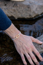 Bracelet Corsaire - Bleu Marine & Beige