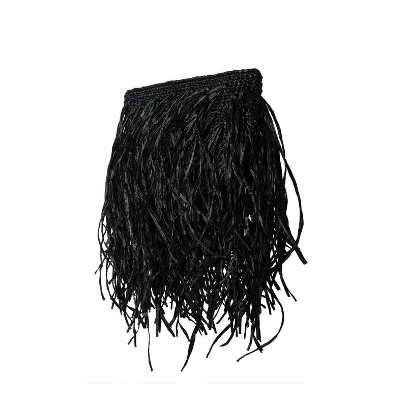 Phedora Black Clutch