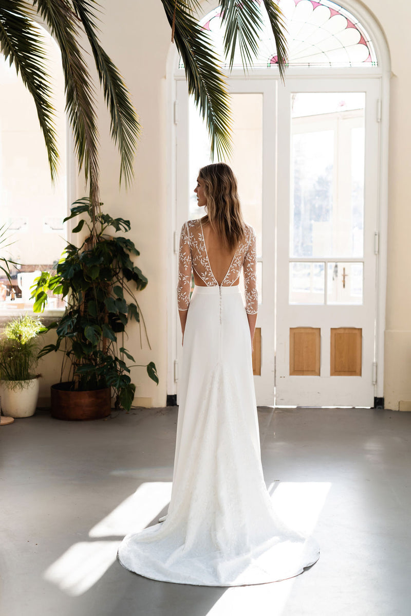 Robe Longue Roméo - Blanc Soie