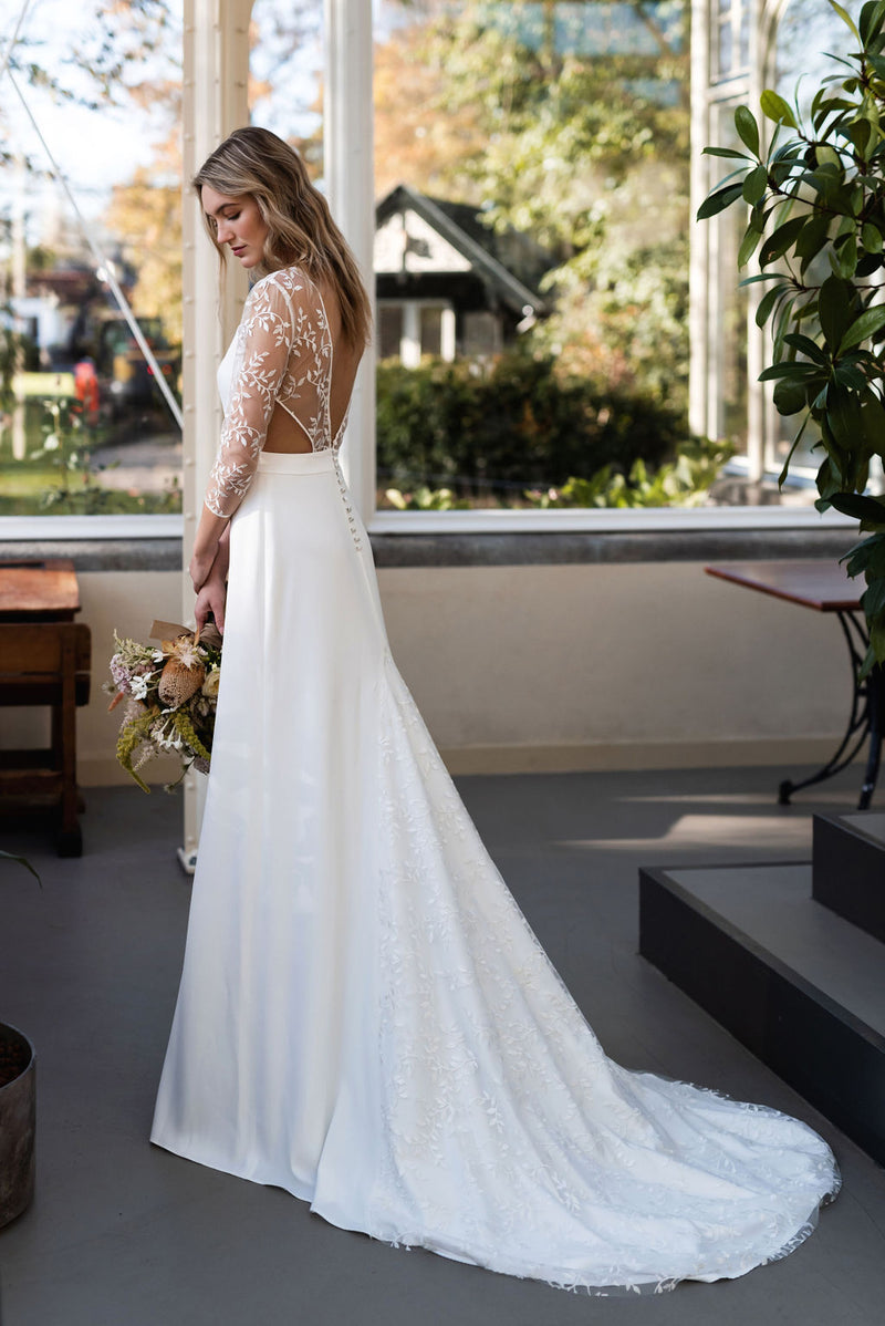 Robe Longue Roméo - Blanc Soie