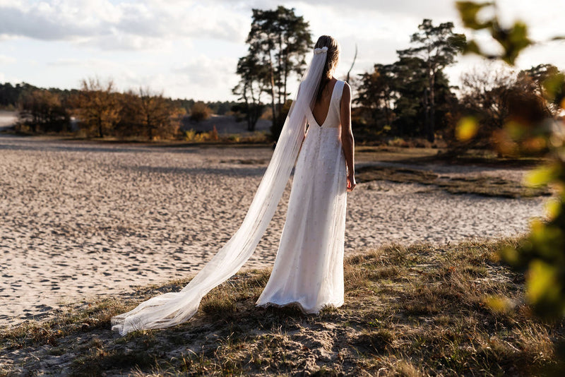 Robe Longue Trésor - Blanc Soie