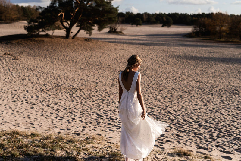 Robe Longue Trésor - Blanc Soie