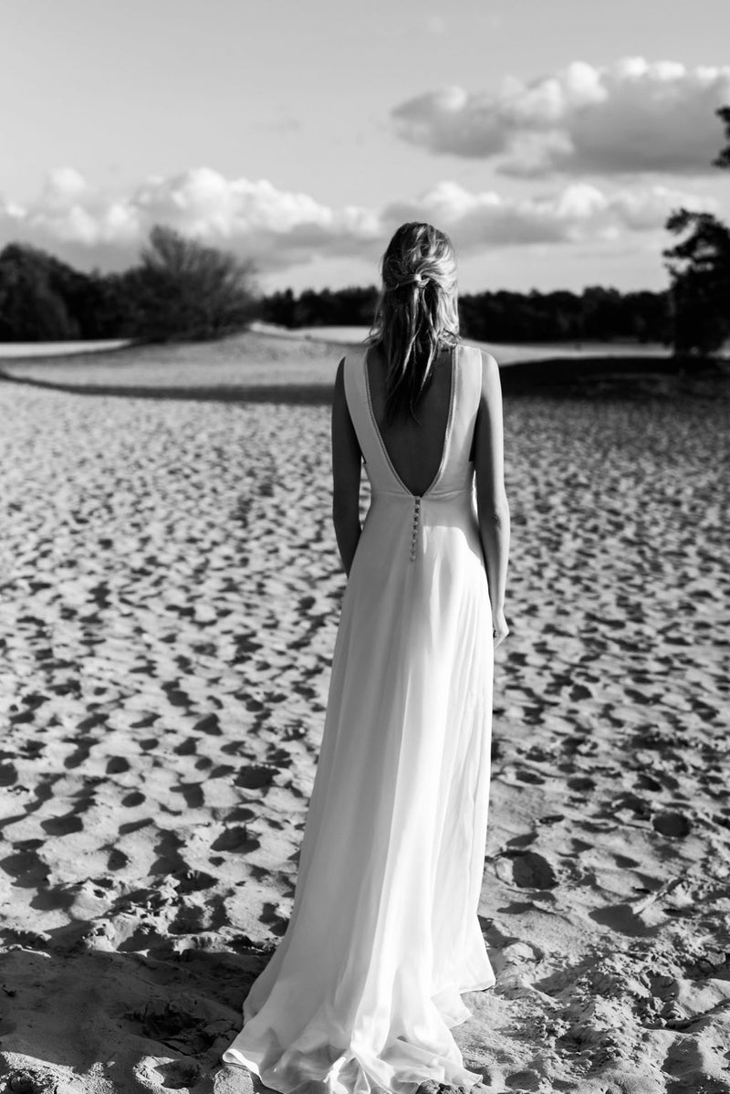 Robe Longue Paradis - Blanc Soie