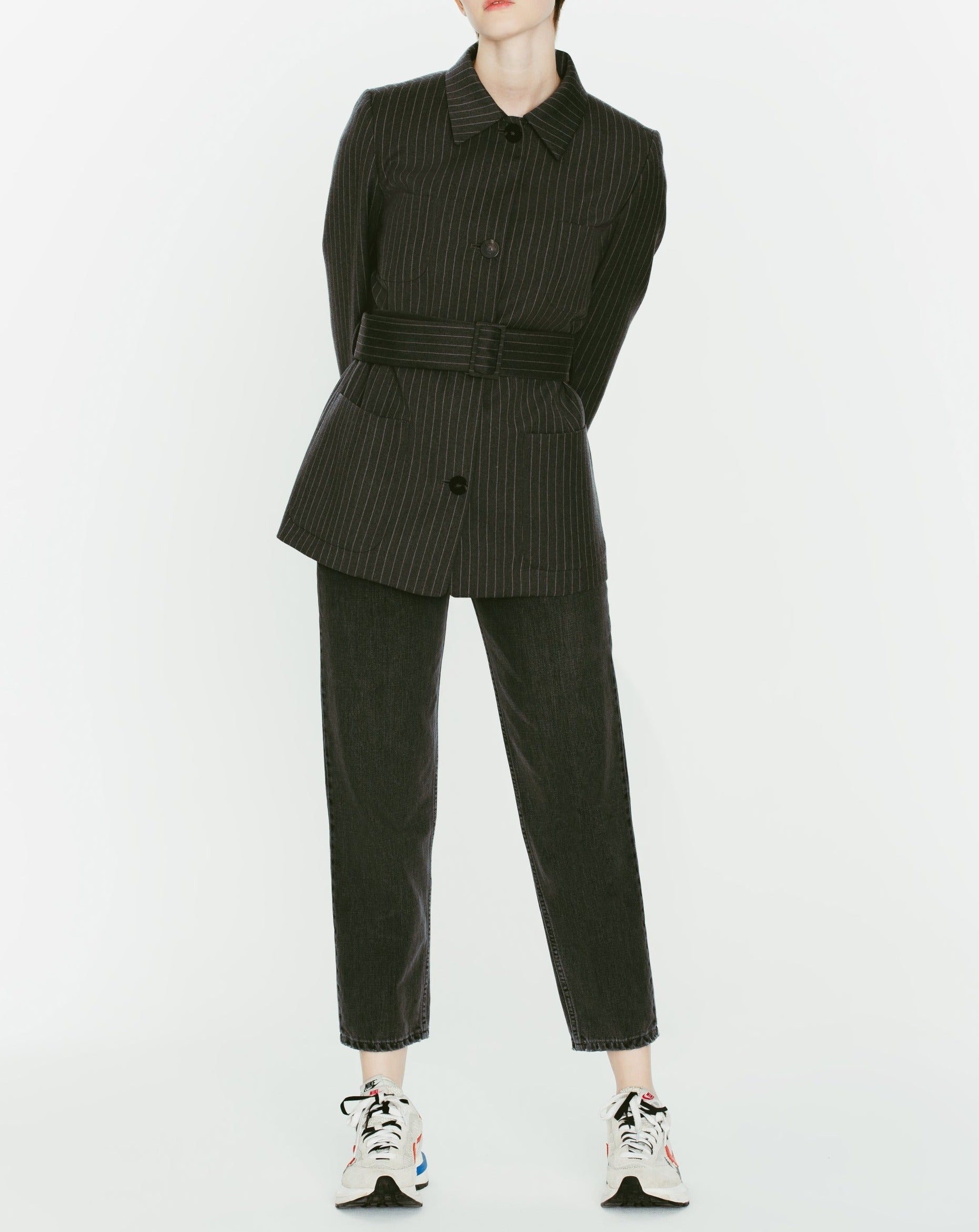 Margaux Lonnberg - Billie Jacket - Grey Stripes