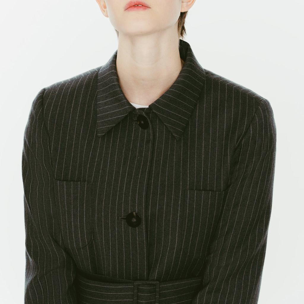 Margaux Lonnberg - Billie Jacket - Grey Stripes