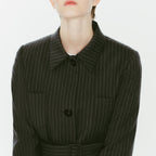 Margaux Lonnberg - Billie Jacket - Grey Stripes
