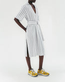 Vestido Hally - Rayas Blancas