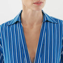 Vestido Hally - Rayas Azules