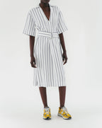 Robe Hally - White Stripes