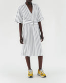 Vestido Hally - Rayas Blancas