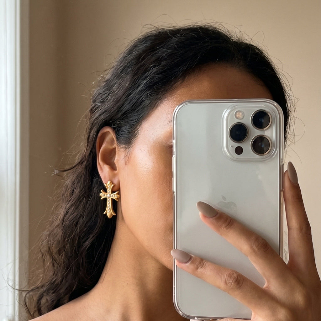 Gothic Cross Earrings
