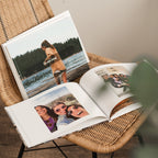 Lote de 2 libros de fotos horizontales de tapa dura