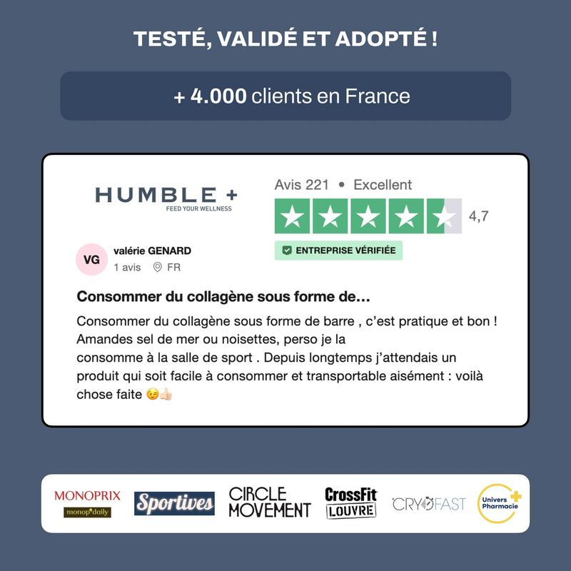 avis sur les barres protéinées au collagène 