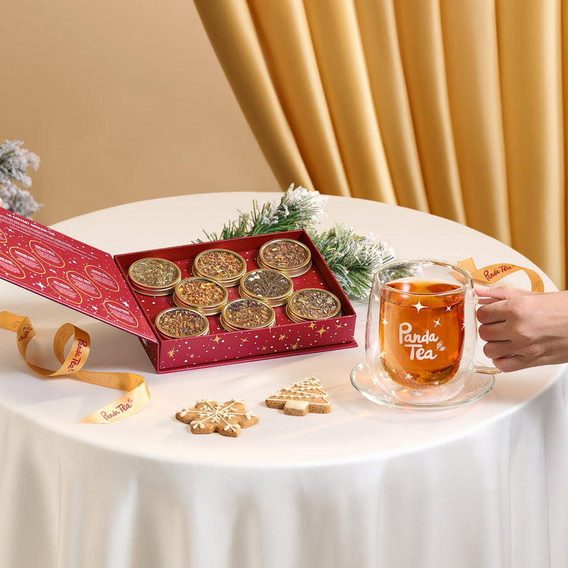 Coffret Enchan-Thé - 8 Boites De Thés Et Infusions De Noël En Vrac