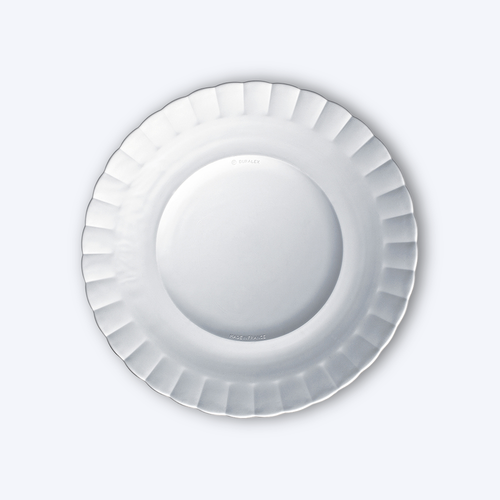 Pack Of 6 Picardie Plates - Transparent - 23Cm