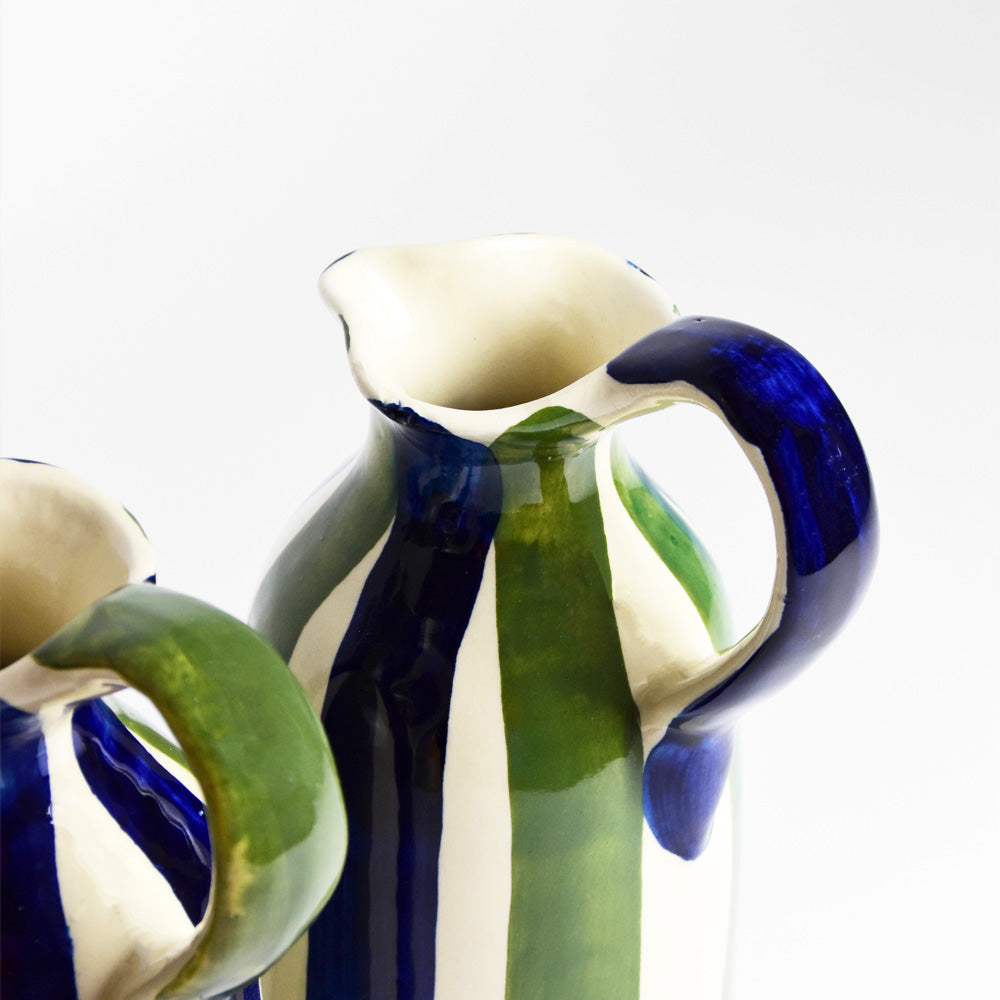 Pitcher - Blue & Green Linhas
