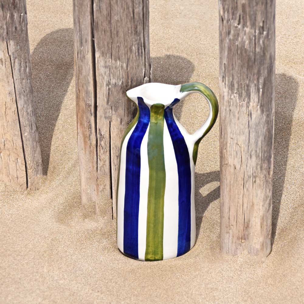 Pitcher - Blue & Green Linhas