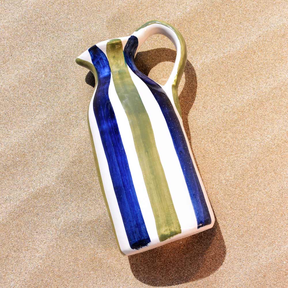 Pitcher - Blue & Green Linhas