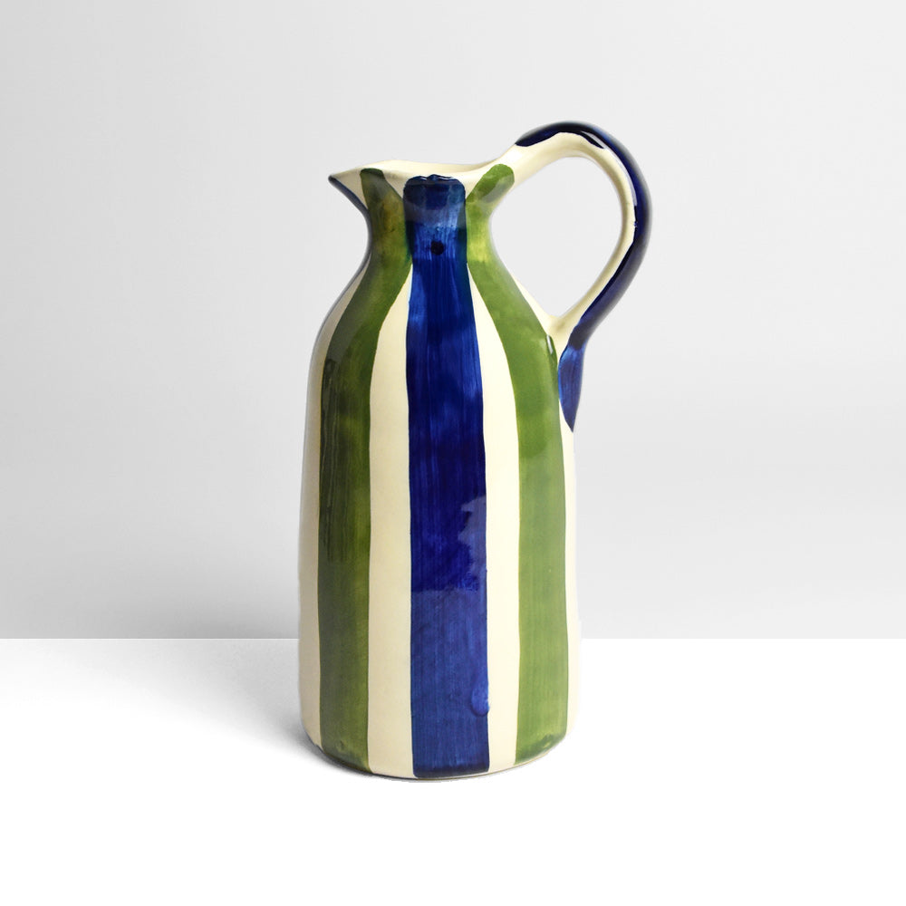 Pitcher - Blue & Green Linhas