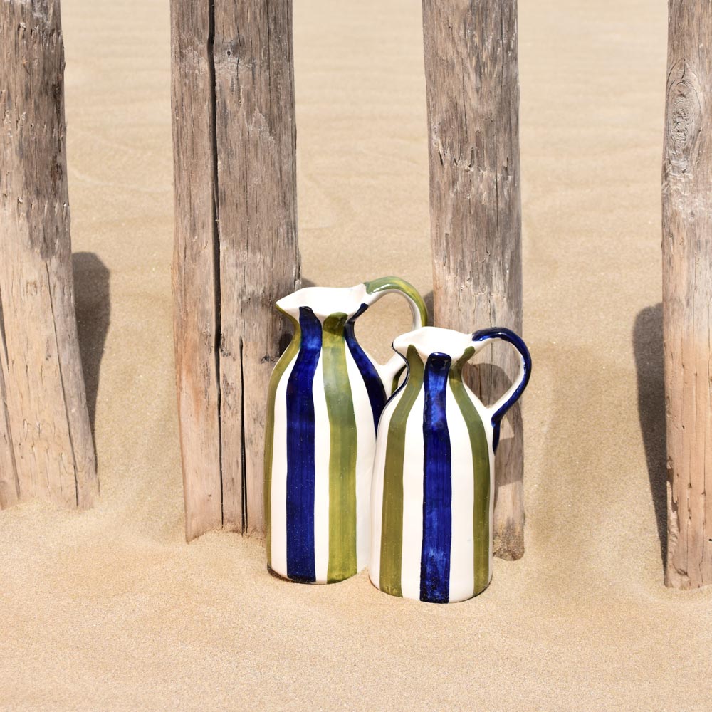 Pitcher - Blue & Green Linhas