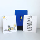 Retrouve nos 3 designs iconiques à collectionner sur leur petites cartes et à porter à toute occasion. L'apéritif sans alcool s'invite partout !