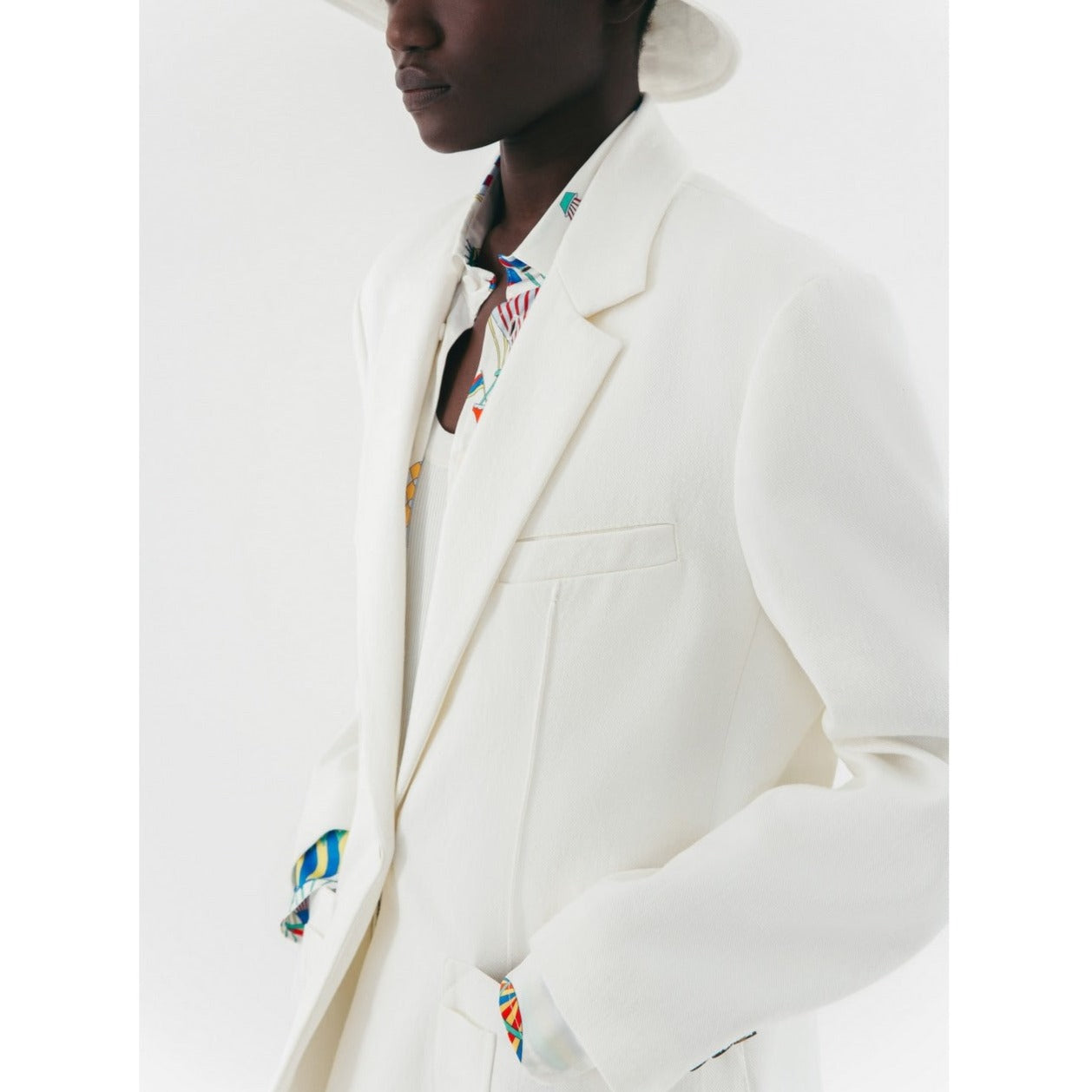 Margaux Lonnberg - Chaqueta Pipper - Blanco