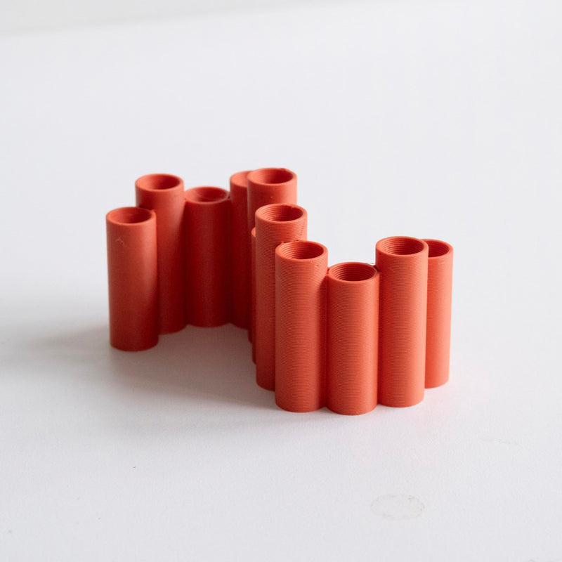 Dried Flower Vase - Orange