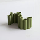 Dried Flower Vase - Olive Green