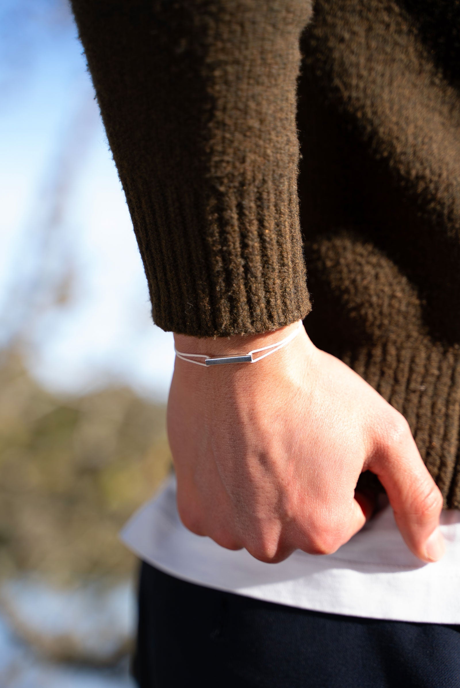 Bracelet Piste - Blanc