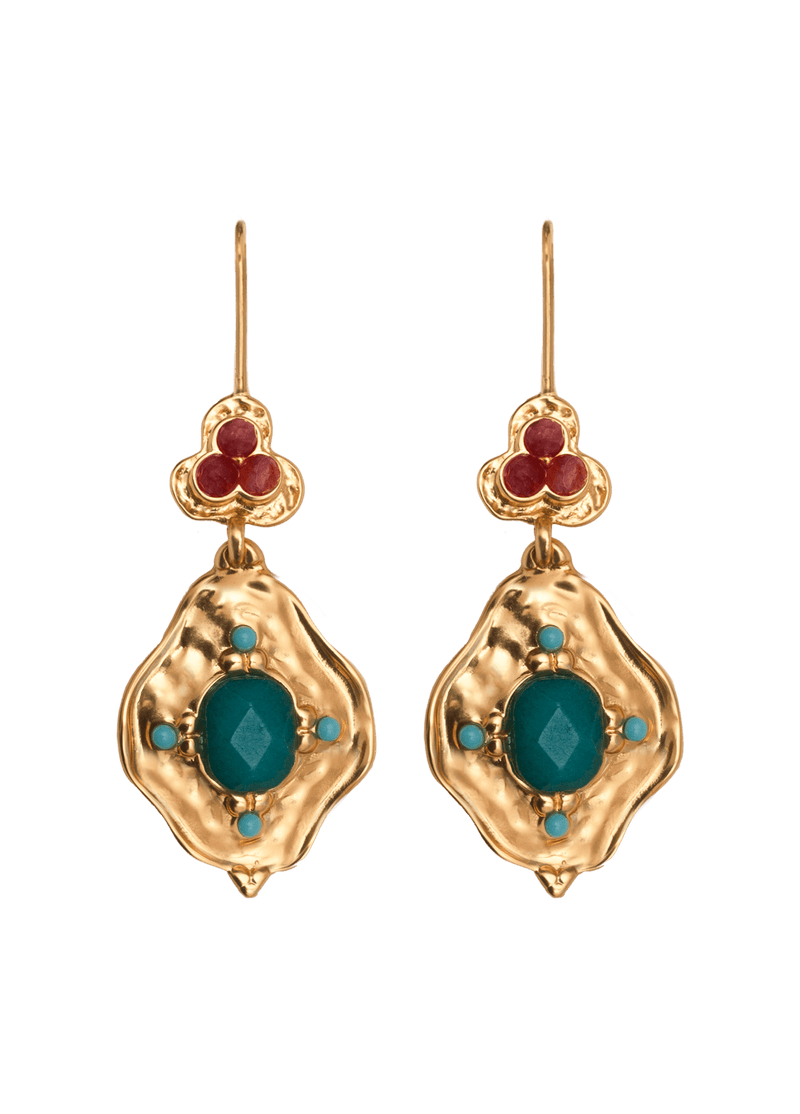 Boucles D'Oreilles Pitiusa Verde
