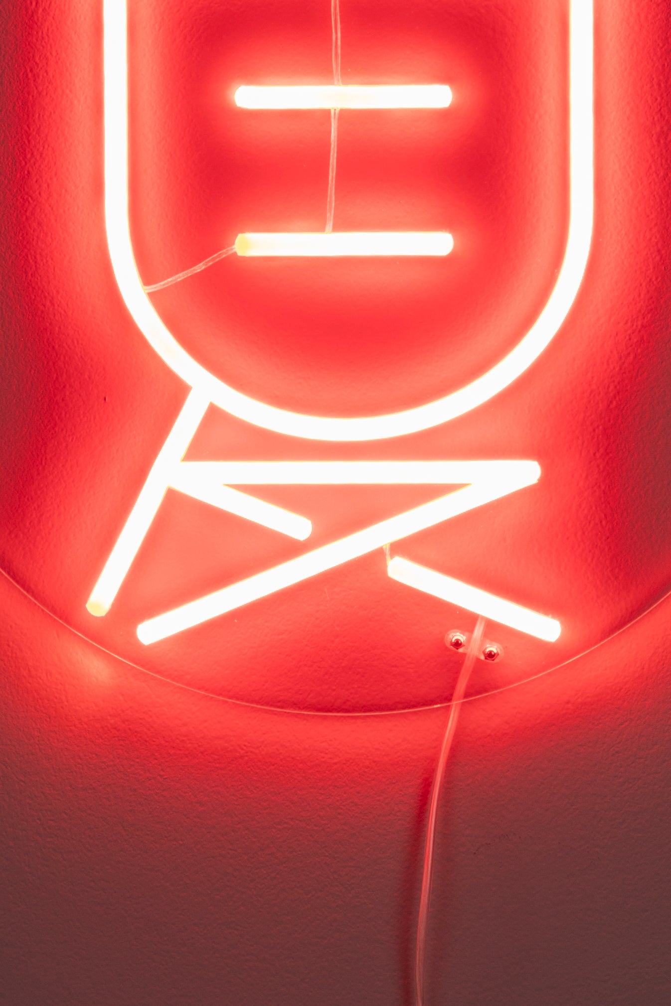Sya Été - Neon Wall Lamp - Acrylic - Red/Orange